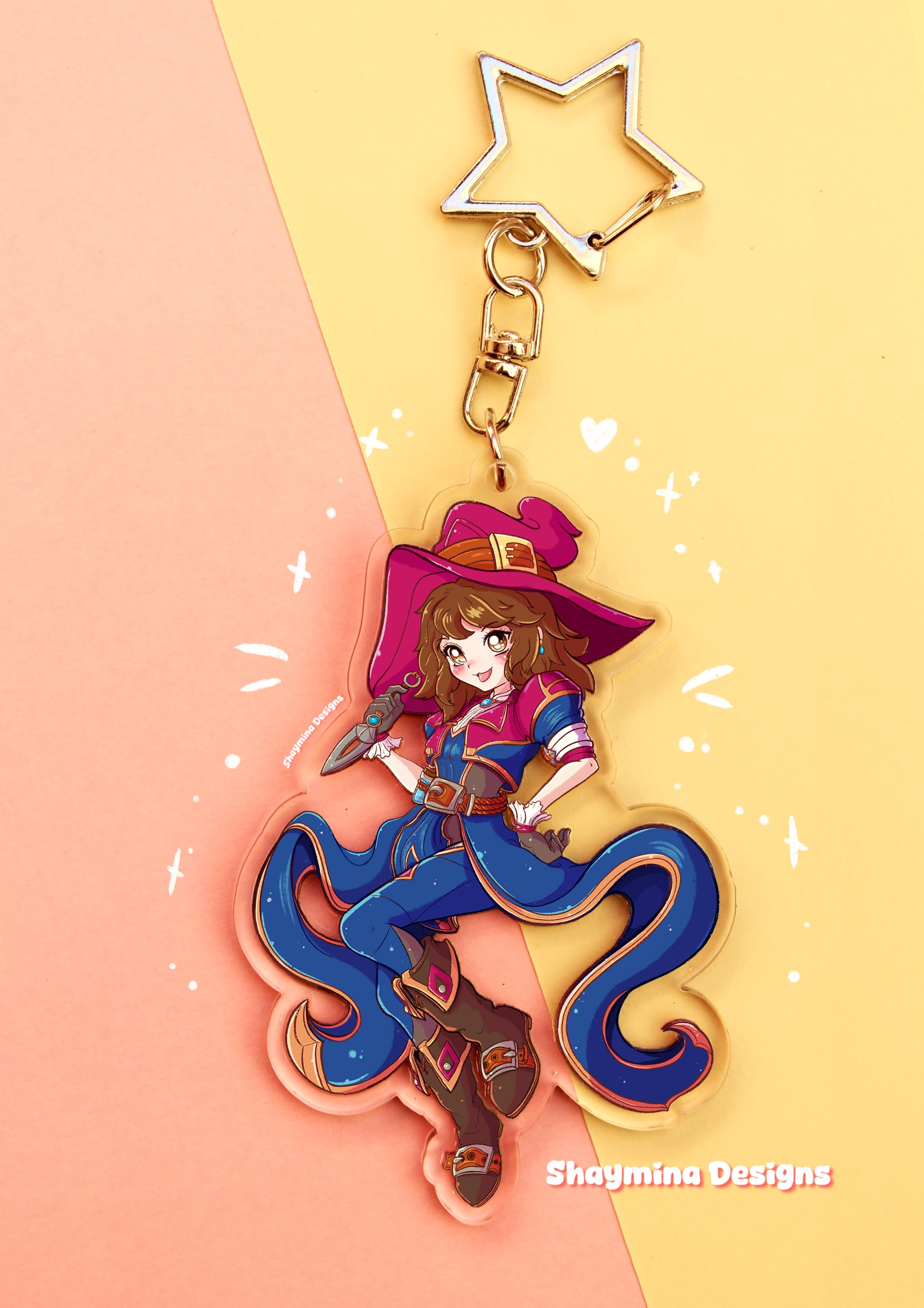 Kiriko witch skin Overwatch llavero acrílico