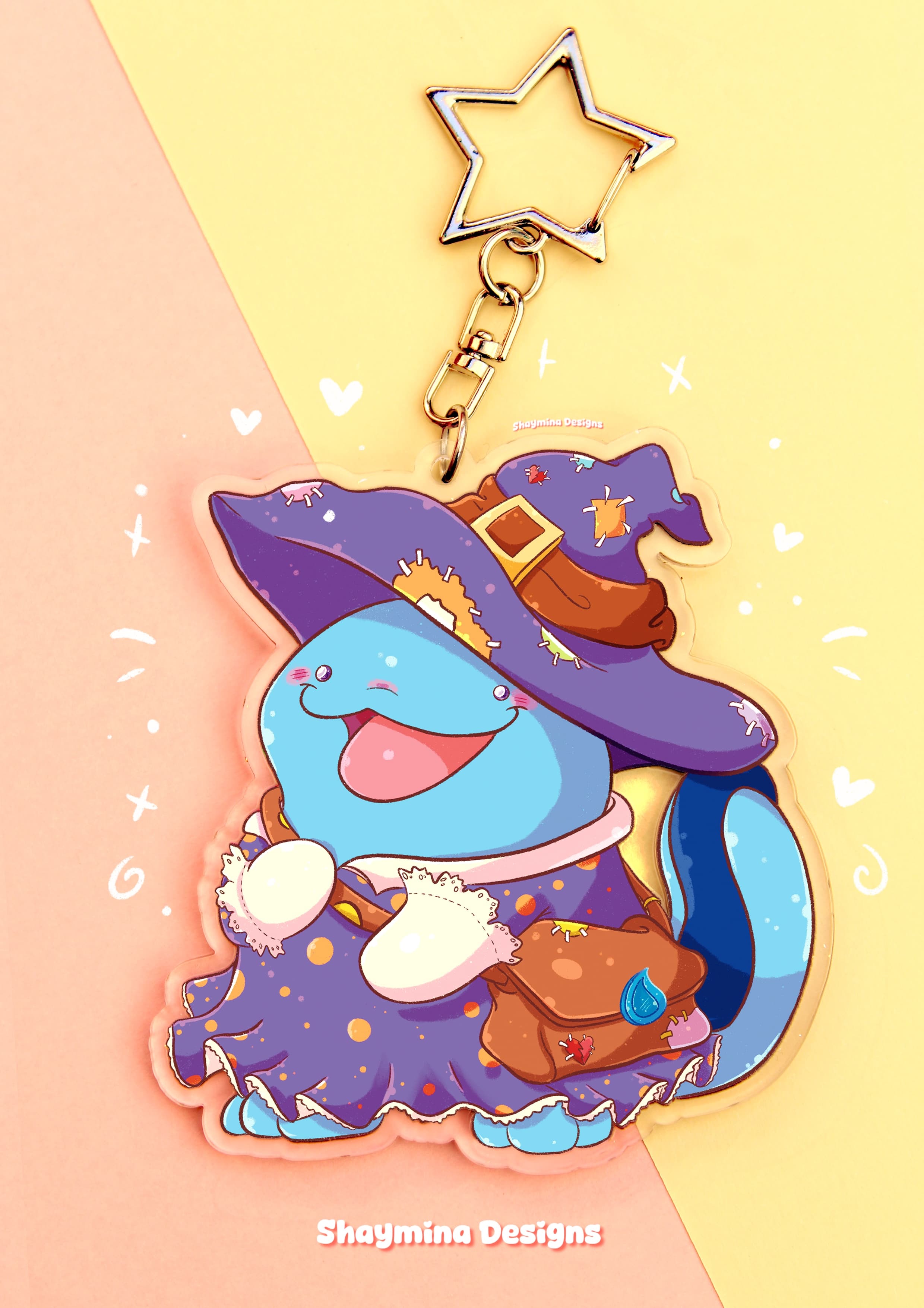 Quagsire bruja Pokémon llavero acrílico