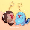 Quagsire corazón Pokémon llavero acrílico