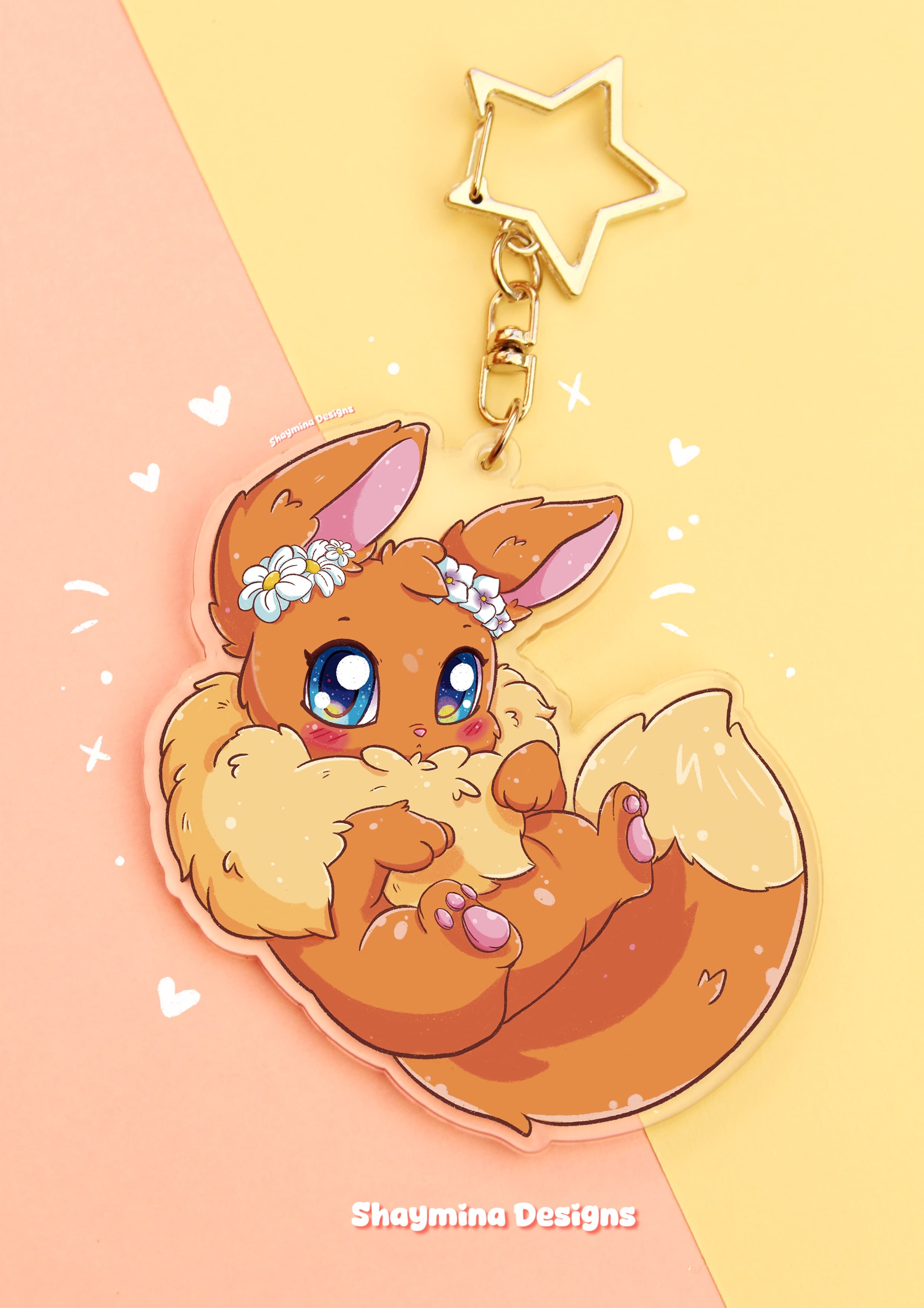 Eevee Pokémon llavero acrílico