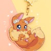 Eevee Pokémon llavero acrílico